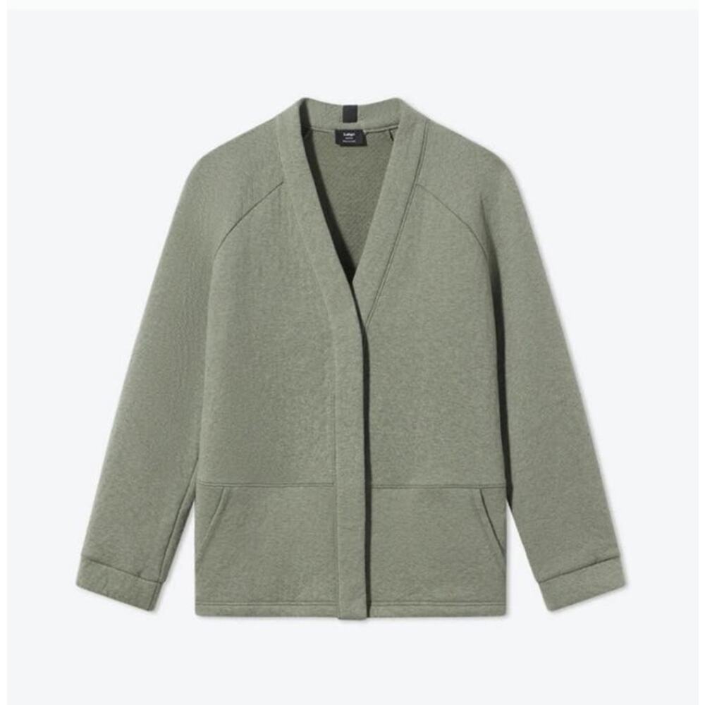Lahgo Lunya Restore Double Faced Cardigan in Humble Green Size Large Men NWOT